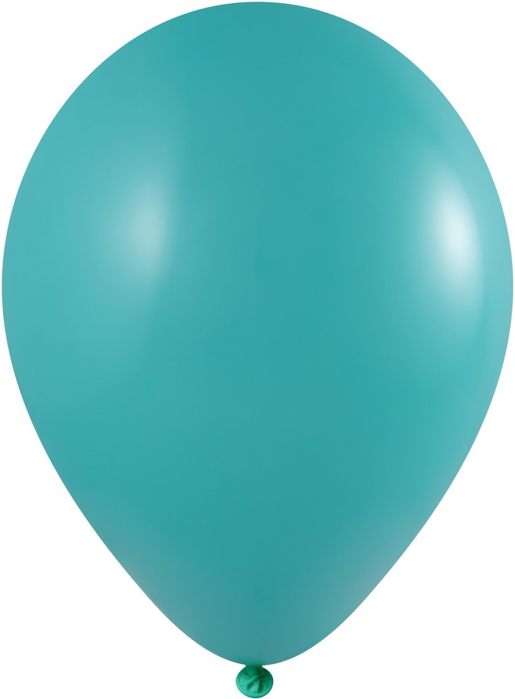 Ballonnen bedrukt High Quality Precision Print Ø 33 cm / omvang 85-95 cm / 11 inch - Turquoise groen (1083)