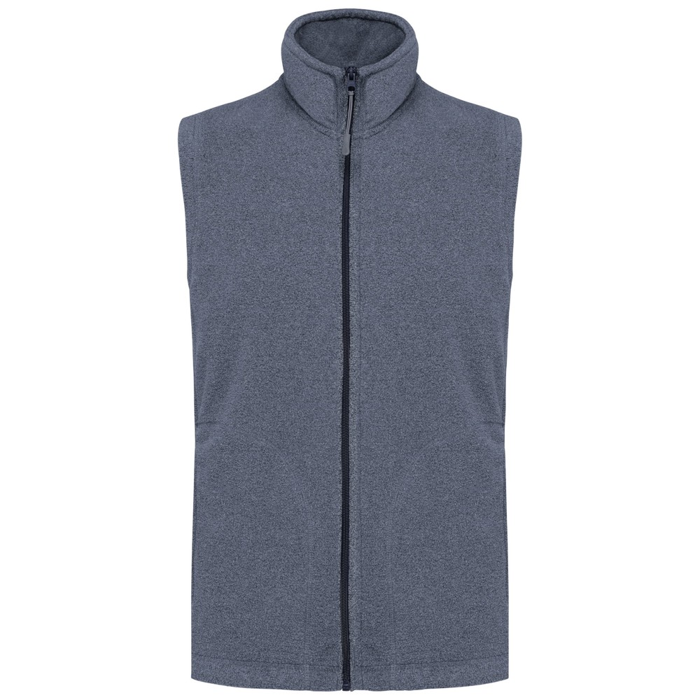 Bodywarmer van microfleece heren - French Navy Heather