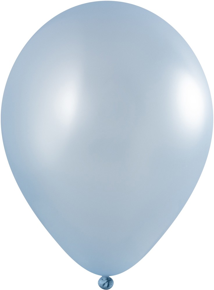 Ballonnen bedrukt High Quality Precision Print Ø 33 cm / omvang 85-95 cm / 11 inch - Licht blauw Metallic (2650)