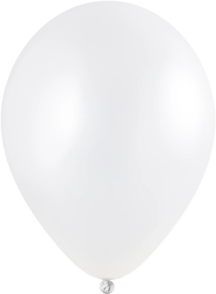 Ballonnen bedrukt High Quality Precision Print Ø 33 cm / omvang 85-95 cm / 11 inch - Wit Metallic (2600)