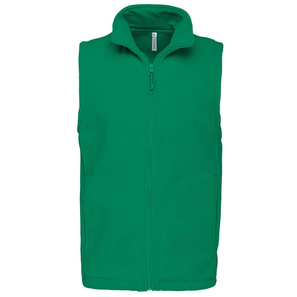 Bodywarmer van microfleece heren - Kelly Green