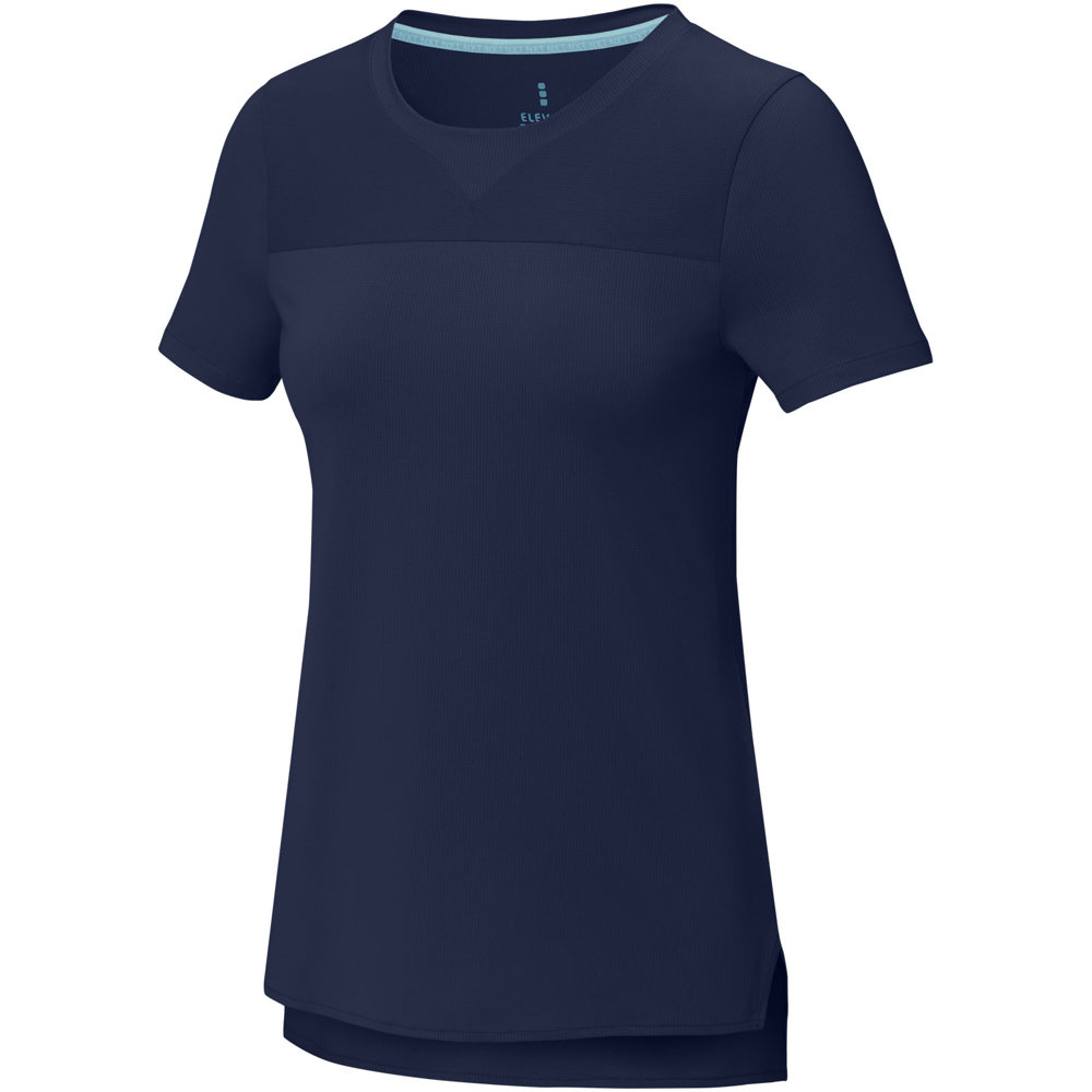 Borax 160 g/m² Dames T-shirt met korte mouwen, cool fit, GRS gerecycled - marineblauw