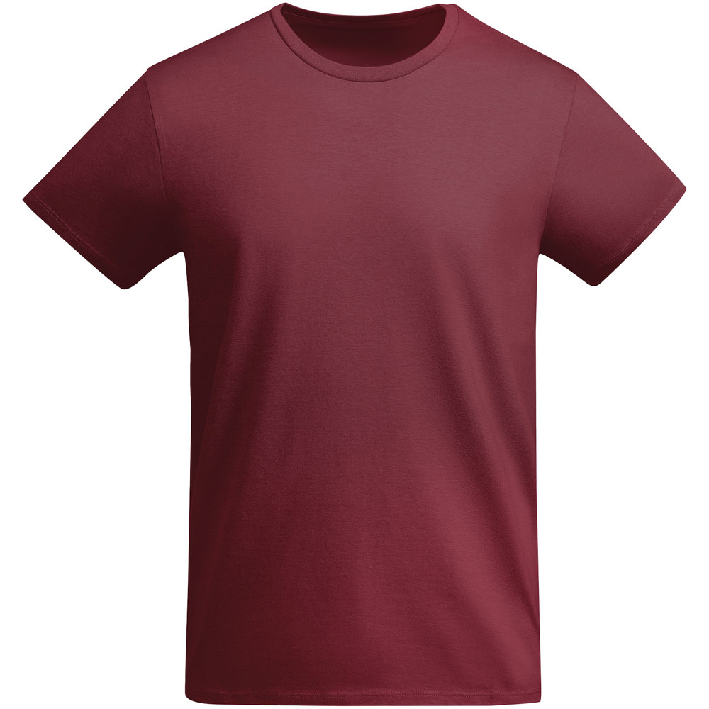 Breda 175 g/m² biologisch katoenen kindershirt met korte mouwen - Granaat