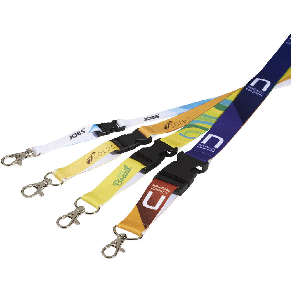 Bucks sublimatie lanyard met veiligheidssluiting