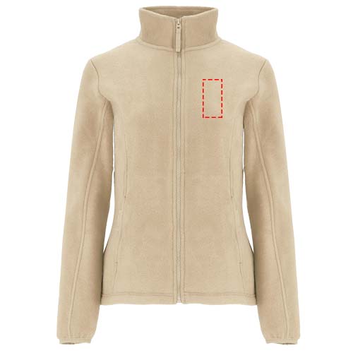 Artic fleece damesjack met volledige rits