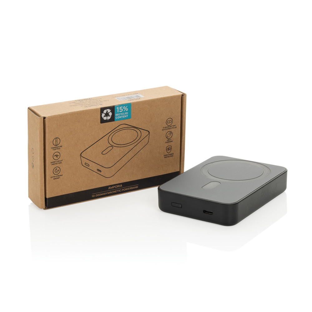 Amporia RCS rplastic magnetische 10.000 mAh powerbank