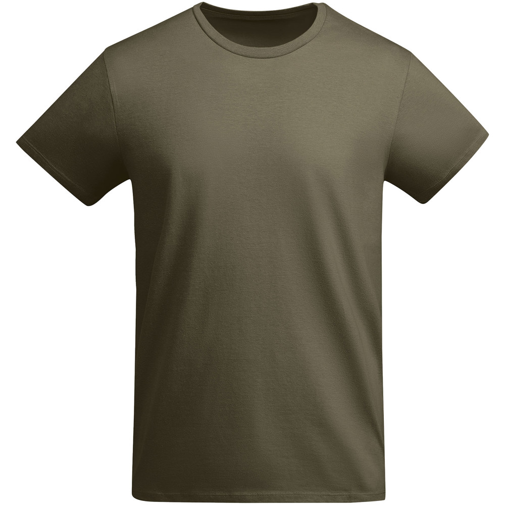 Breda 175 g/m² biologisch katoenen kindershirt met korte mouwen - Militair groen