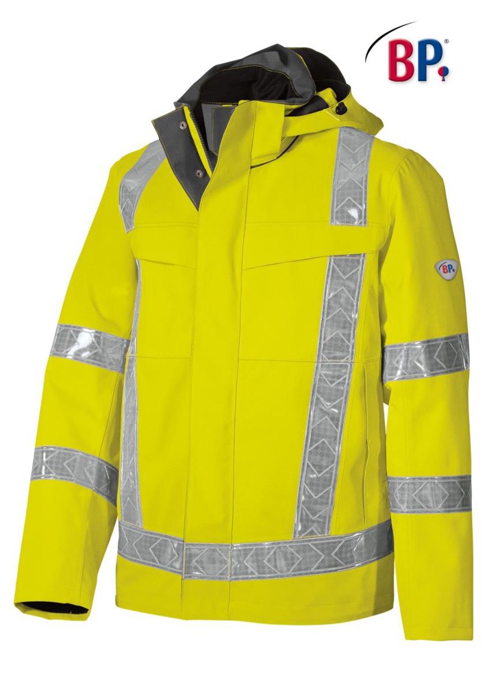 BP® Wind- en waterdichtjack - warning yellow