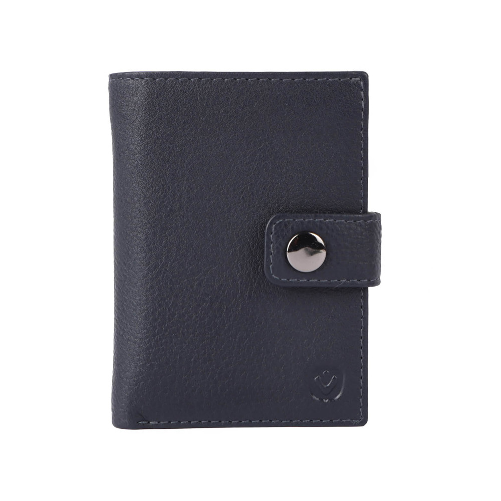 Card Wallet Leather MagSafe Luxe Navy