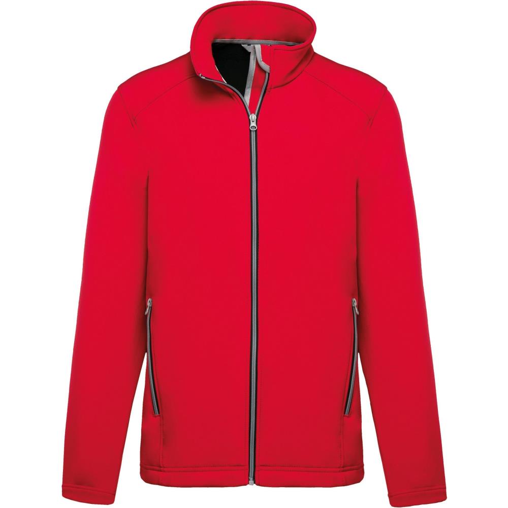 2-laagse herensoftshelljas - red