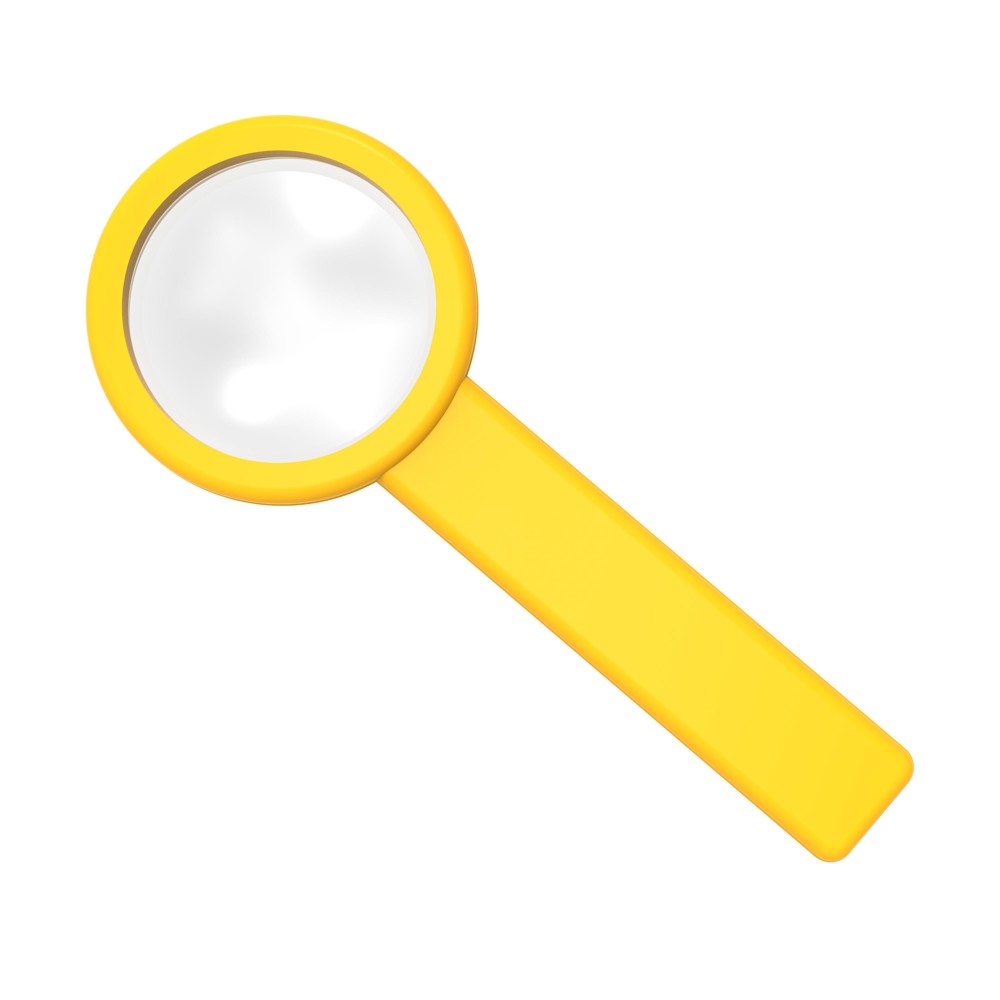 Staande loep "Handle 5 x" - standaard geel