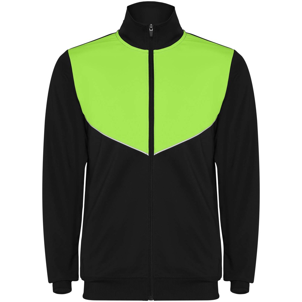 Evans 225 g/m² unisex trainingspak - Zwart, Lime