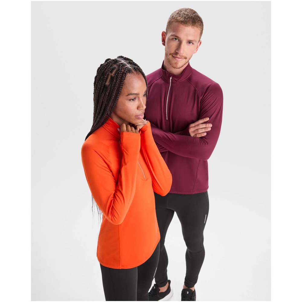 Estambul 200 g/m² damessweater met lange mouwen en halve rits