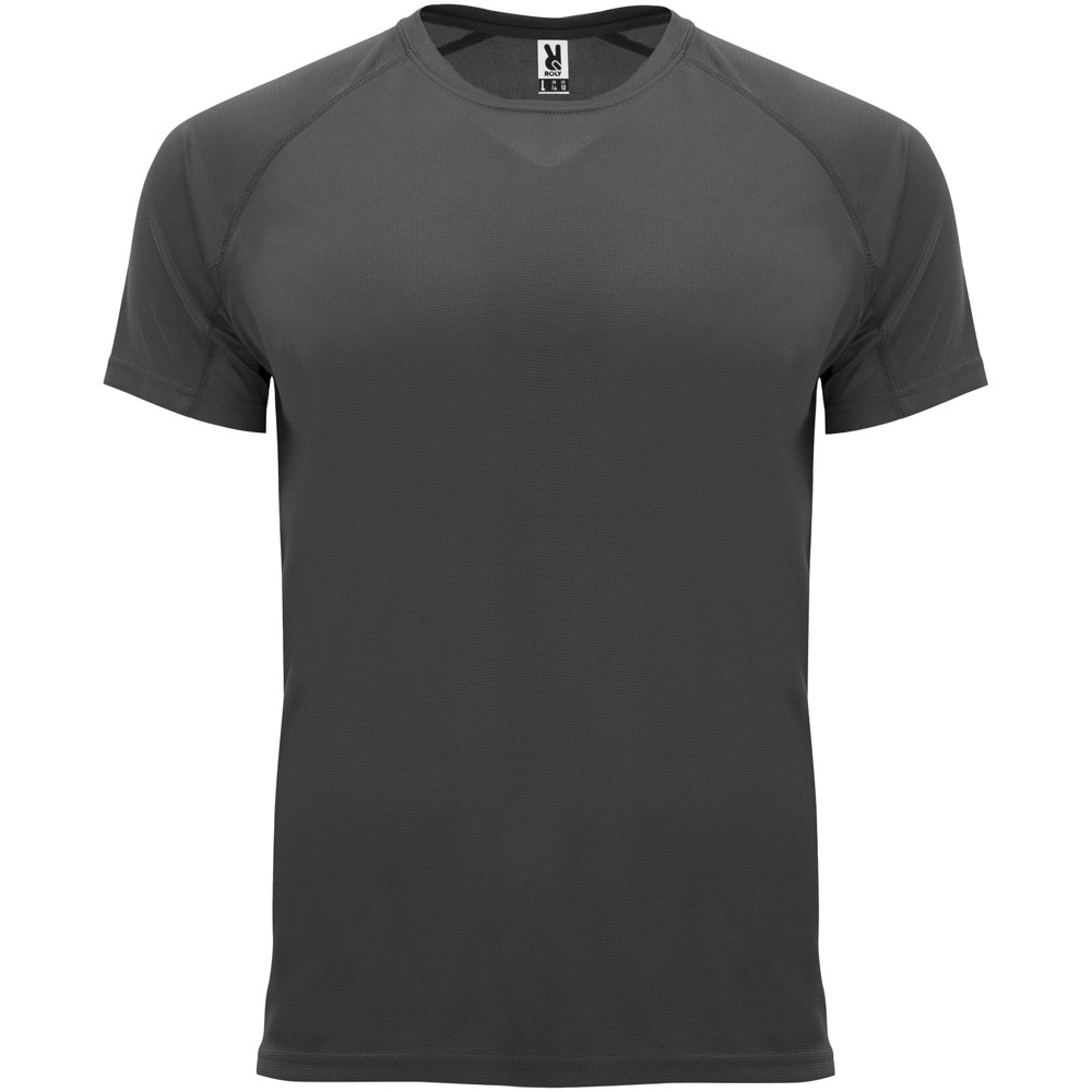 Bahrain 135 g/m² sportshirt met korte mouwen voor heren - Donkerlood