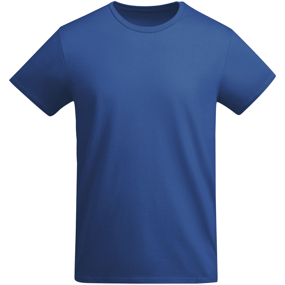 Breda 175 g/m² biologisch katoenen herenshirt met korte mouwen - koningsblauw