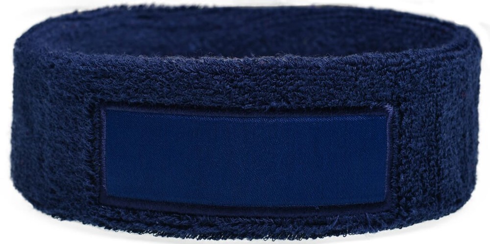 Nilton's Hoofdband met label - Navy (PMS 533c) / Navy