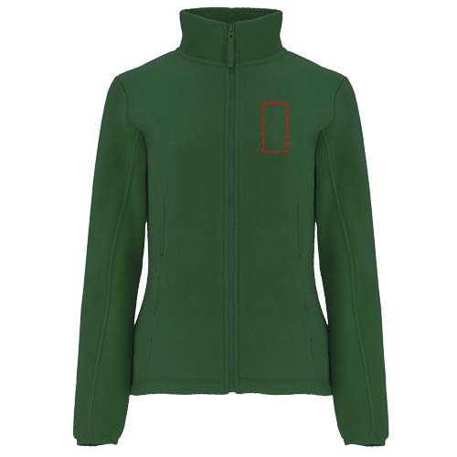 Artic fleece damesjack met volledige rits