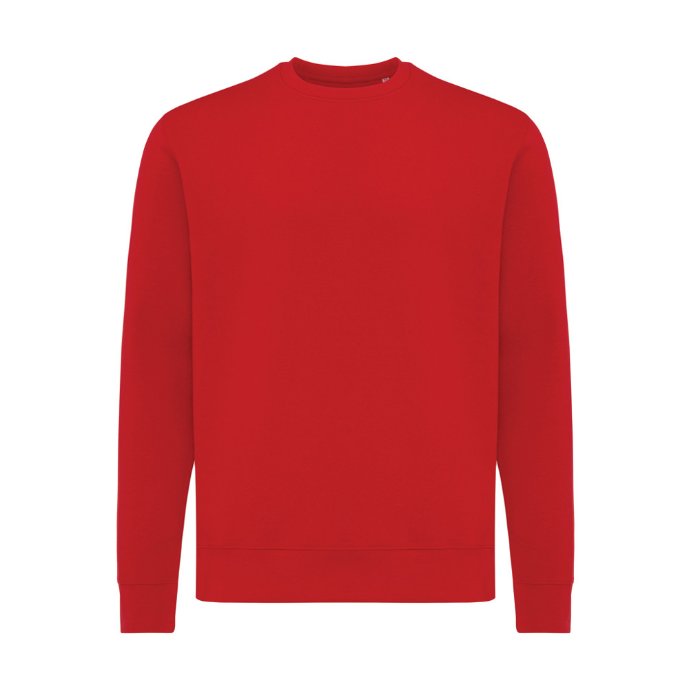 IQONIQ Etosha lichtgewicht gerecycled katoen sweater - rood (± PMS 19-1757 TCX)