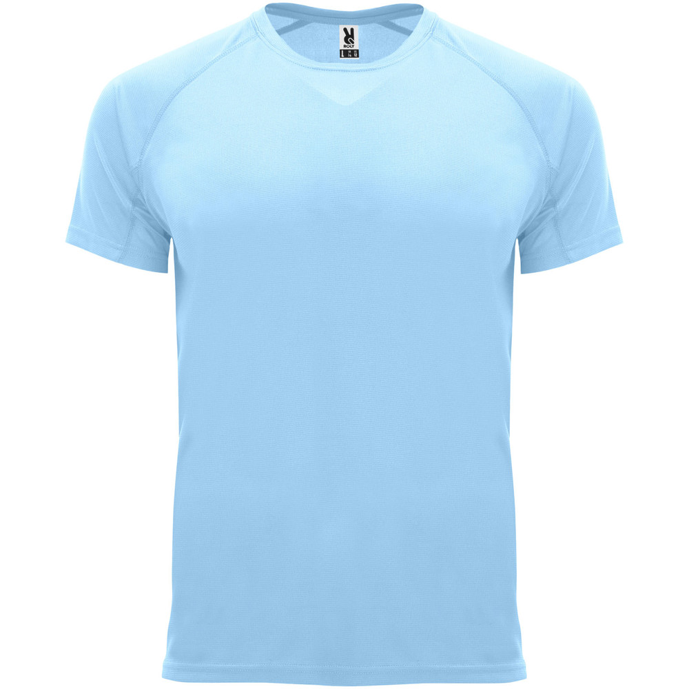 Bahrain 135 g/m² sportshirt met korte mouwen voor heren - hemelsblauw