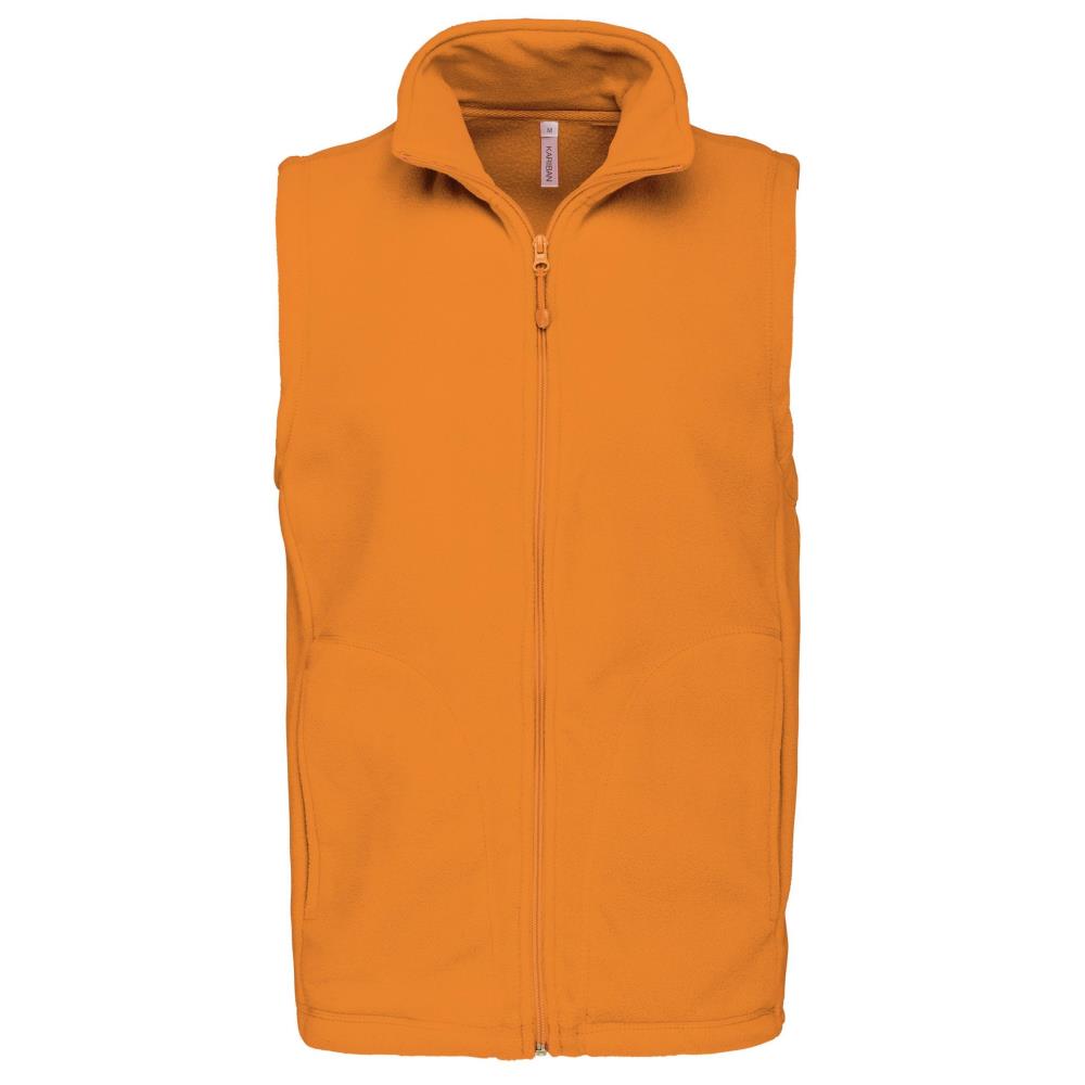 Bodywarmer van microfleece heren - Orange
