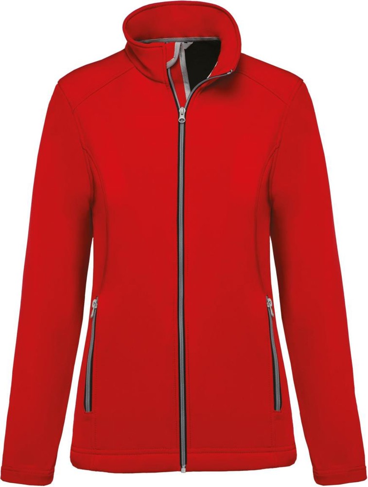 2-laagse damessoftshelljas - red
