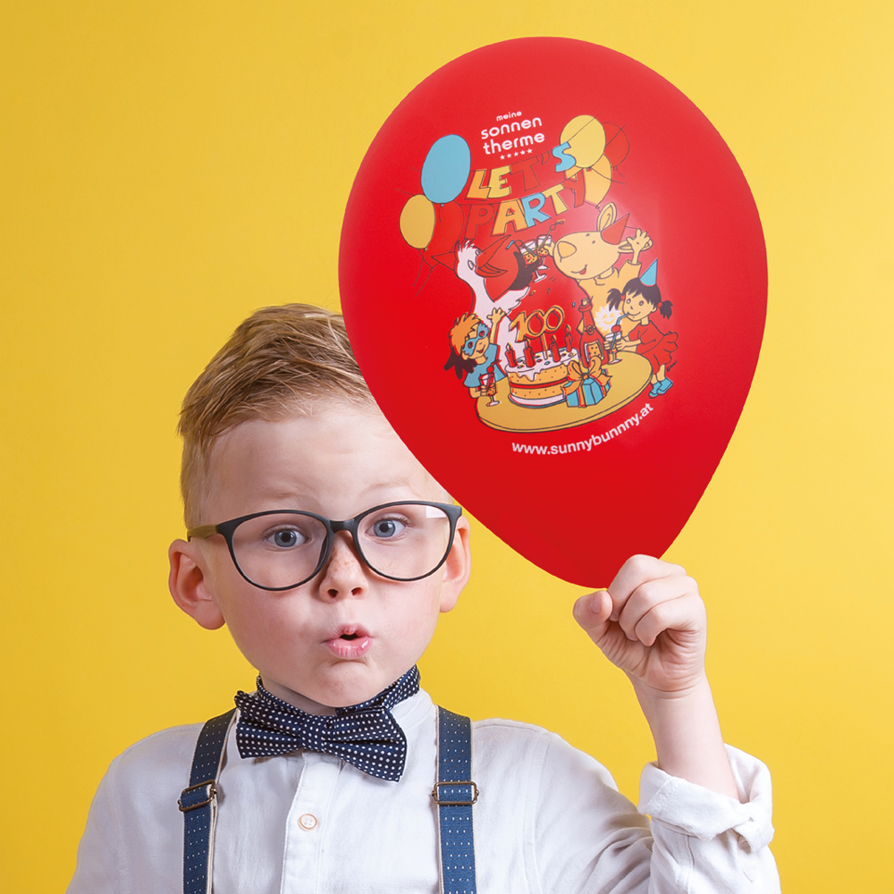 Ballonnen bedrukt High Quality Precision Print Ø 35 cm / omvang 90-100 cm / 12 inch, Licht geel (1010), Pastel, Full Color