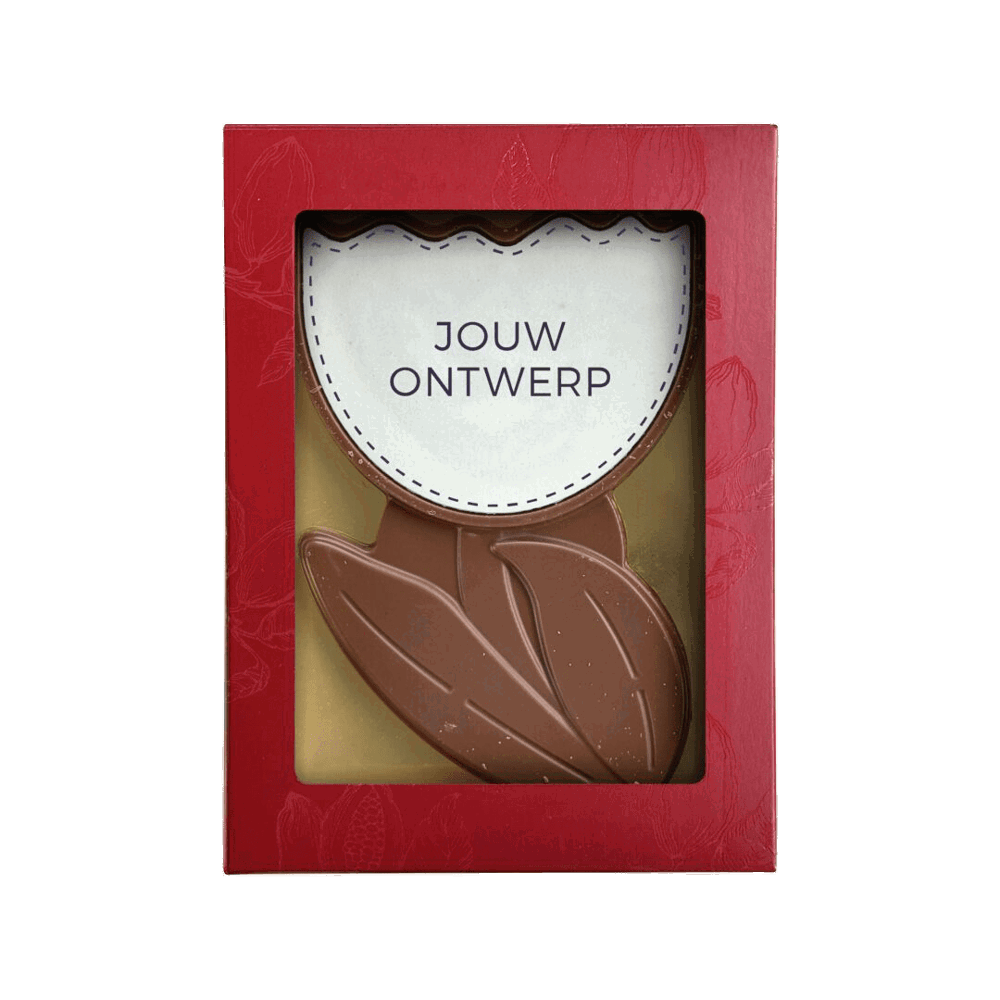 Chocolade bloem | melk | eigen ontwerp | 175g