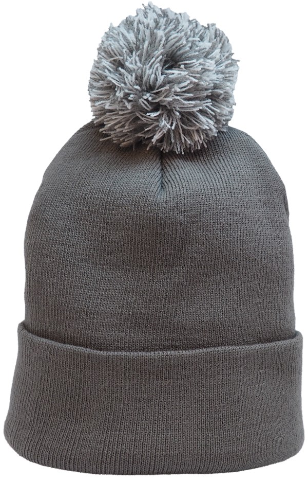 Acrylic Muts met Pom Pom (4256) - Kool/Wit