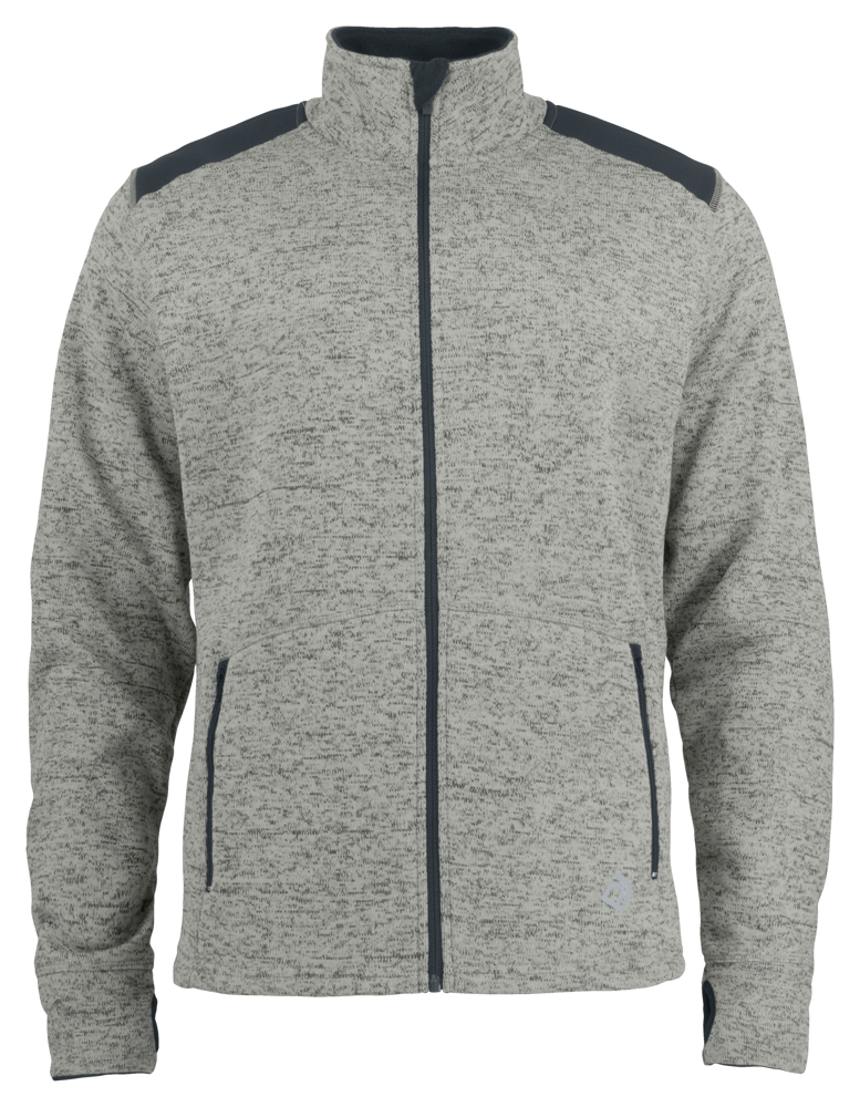 3318 GEBREIDE FLEECE - Grijs