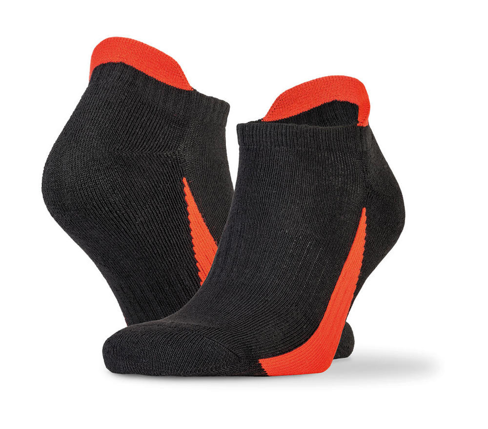3-Pack Sneaker Socks - black/red