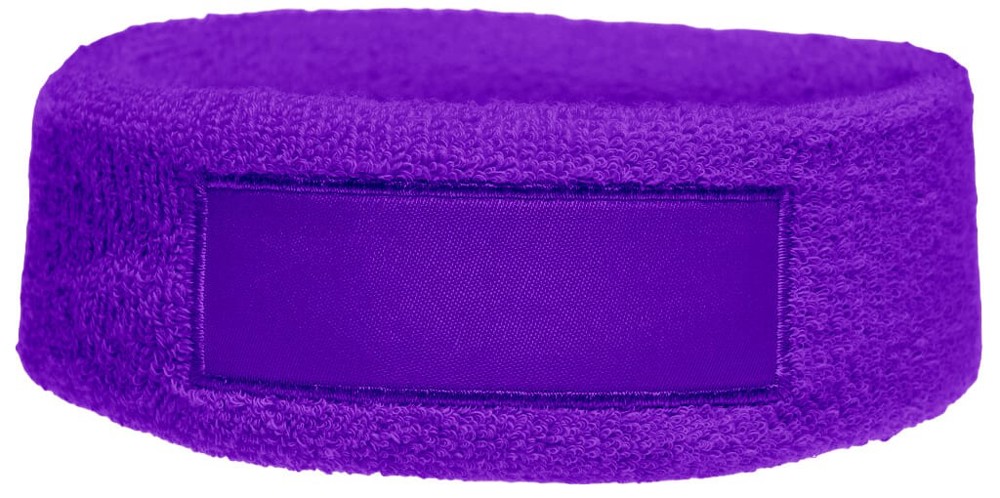 Nilton's Hoofdband met label - Paars (PMS 268c) / Paars