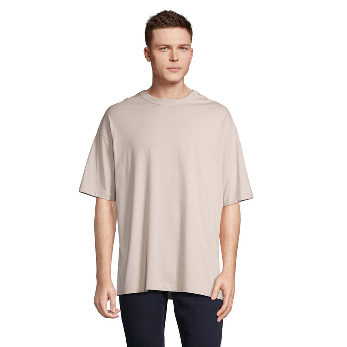BOXY MEN - BOXY OVERSIZE T-SHIRT HEREN - Linen Twin