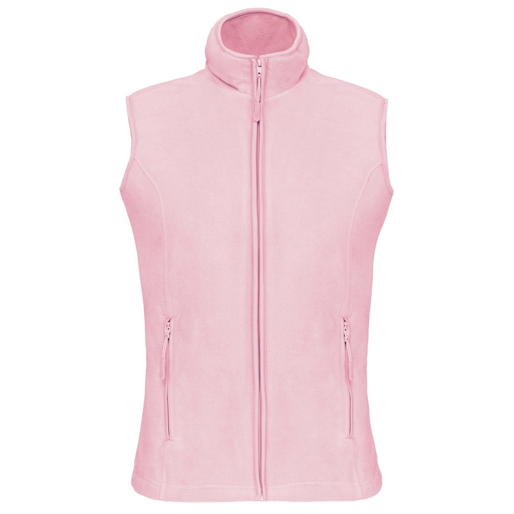 Bodywarmer van microfleece dames - Pale Pink