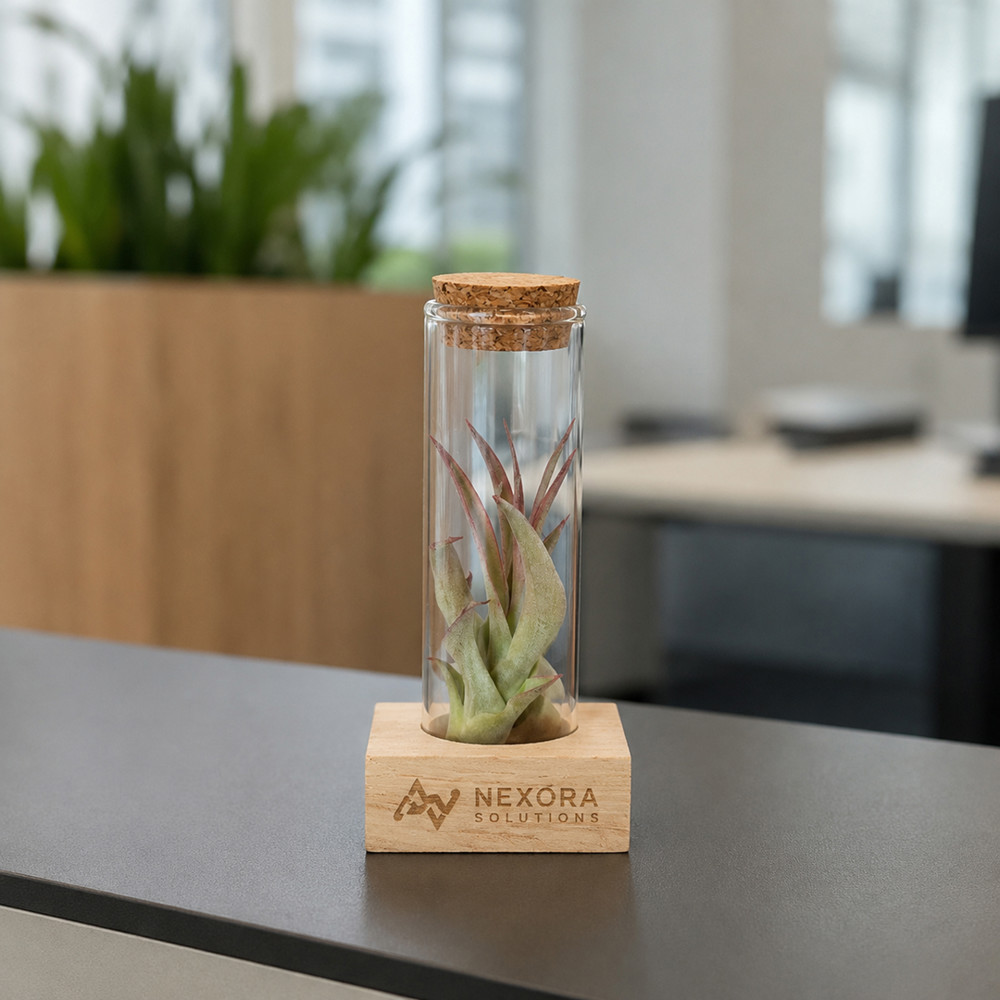 Airplant - Single tube & wood