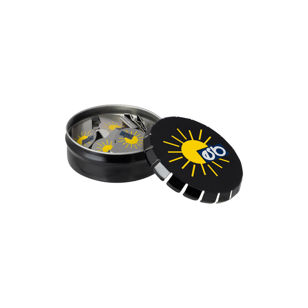 Desk tin small - Zwart