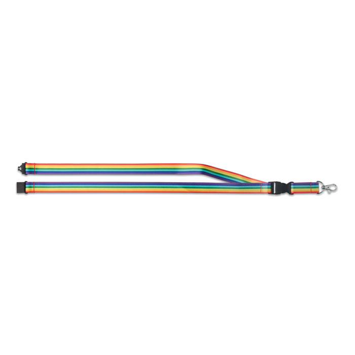 BOWYARD - Regenboog RPET sleutelkoord