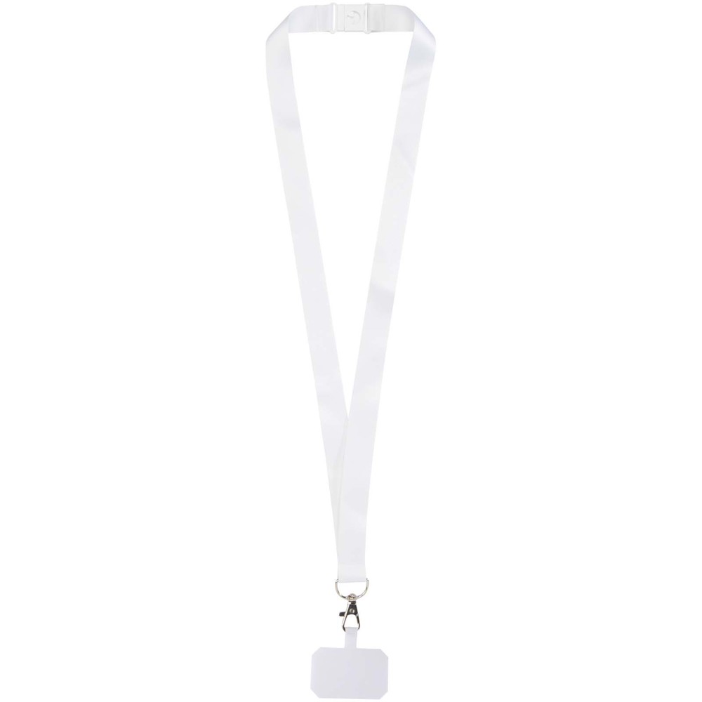 Addie sublimatie lanyard met telefoonhouder en veiligheidssluiting