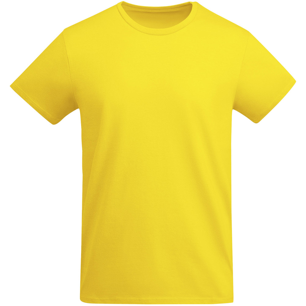 Breda 175 g/m² biologisch katoenen kindershirt met korte mouwen - Geel