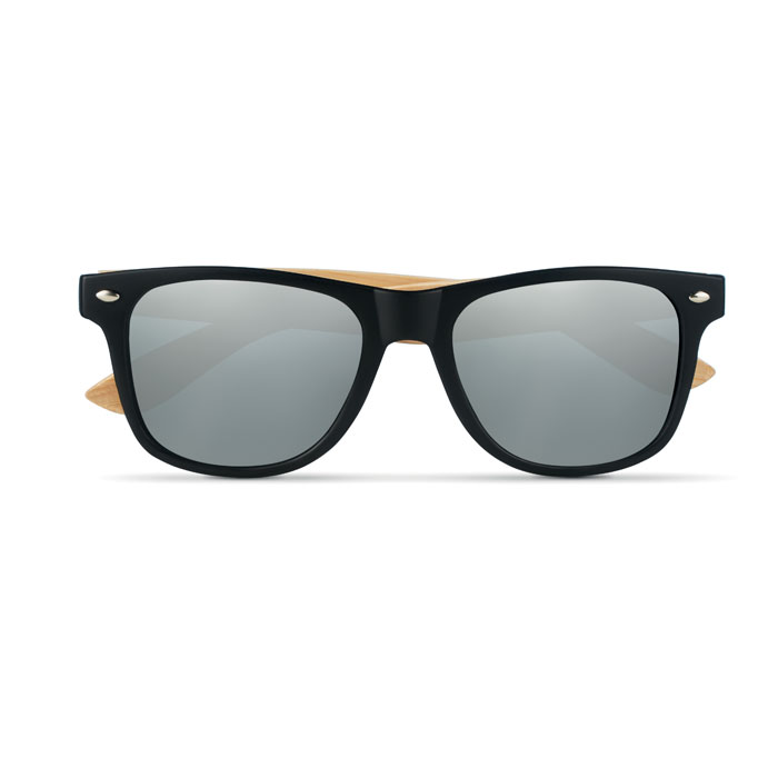 CALIFORNIA TOUCH - Zonnebril met bamboe frame - glanzend zilver