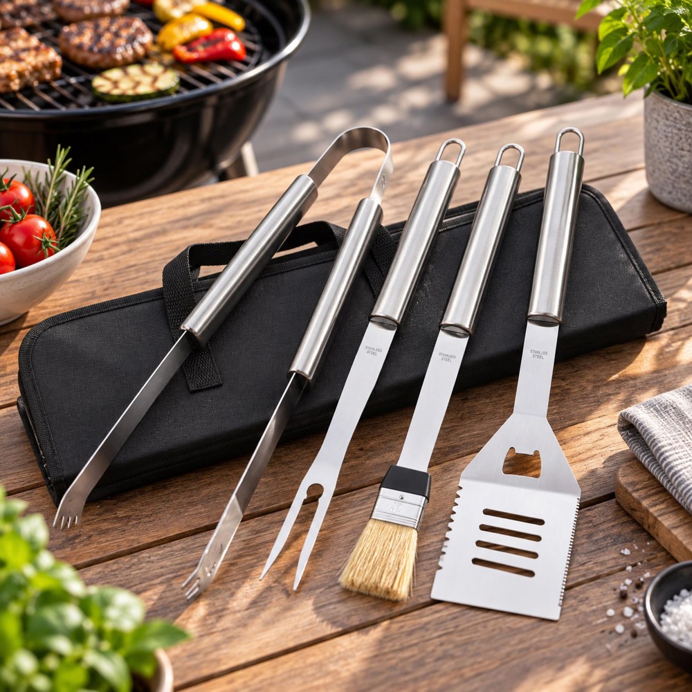 Barbecueset Silas | Rvs | 4 st