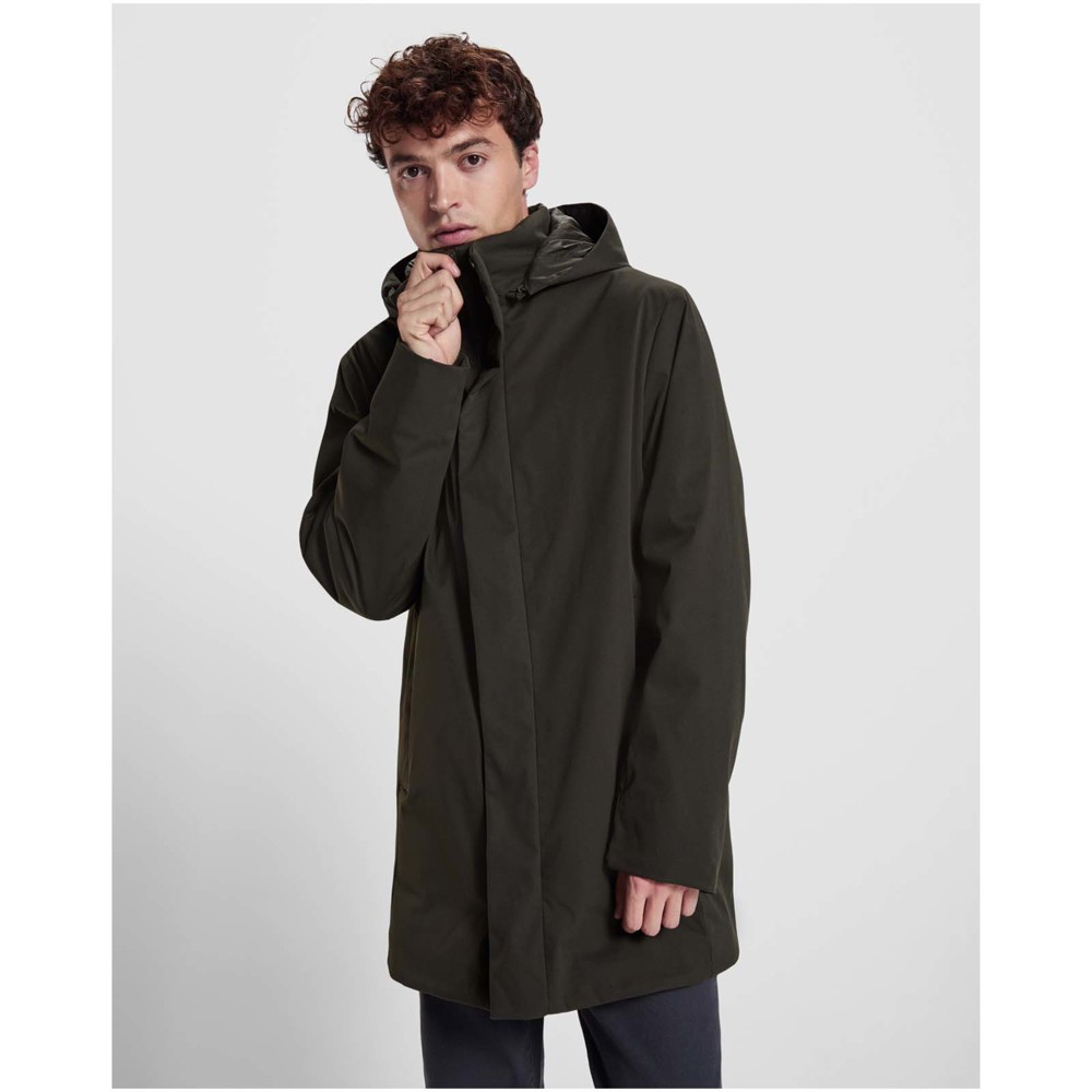 Dome unisex parka met gewatteerde kraag