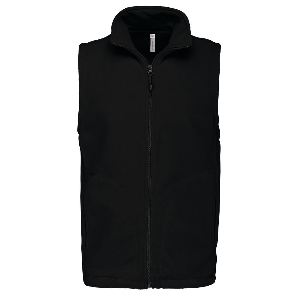 Bodywarmer van microfleece heren - Black