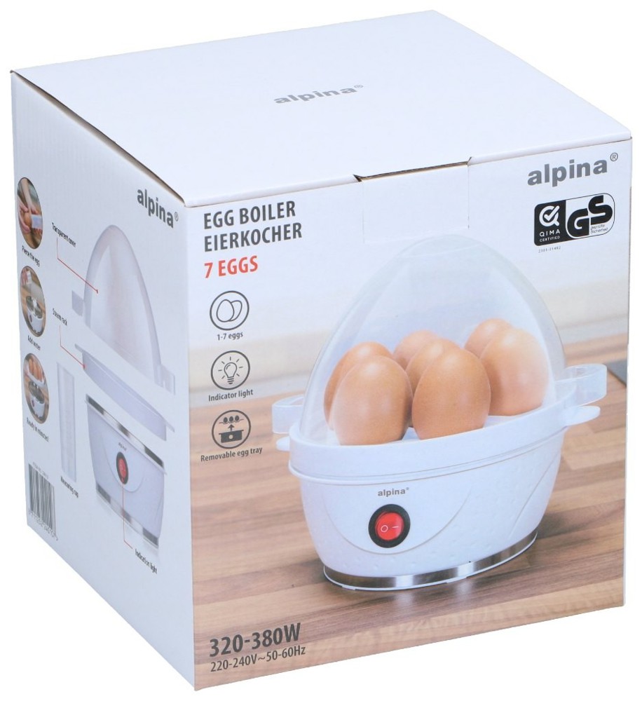 ALPINA Egg Boiler 230V 320-380W- Wit