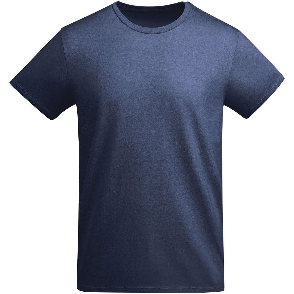 Breda 175 g/m² biologisch katoenen herenshirt met korte mouwen - marineblauw