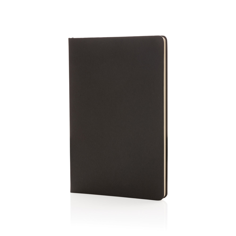 A5 hardcover notitieboek - zwart (± PMS Black)