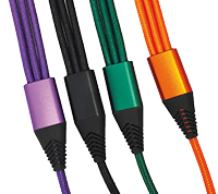 3in1 Cable "Flex Highspeed" oranje