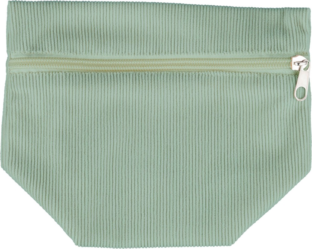 Corduroy toilettasje Tia - pastel groen
