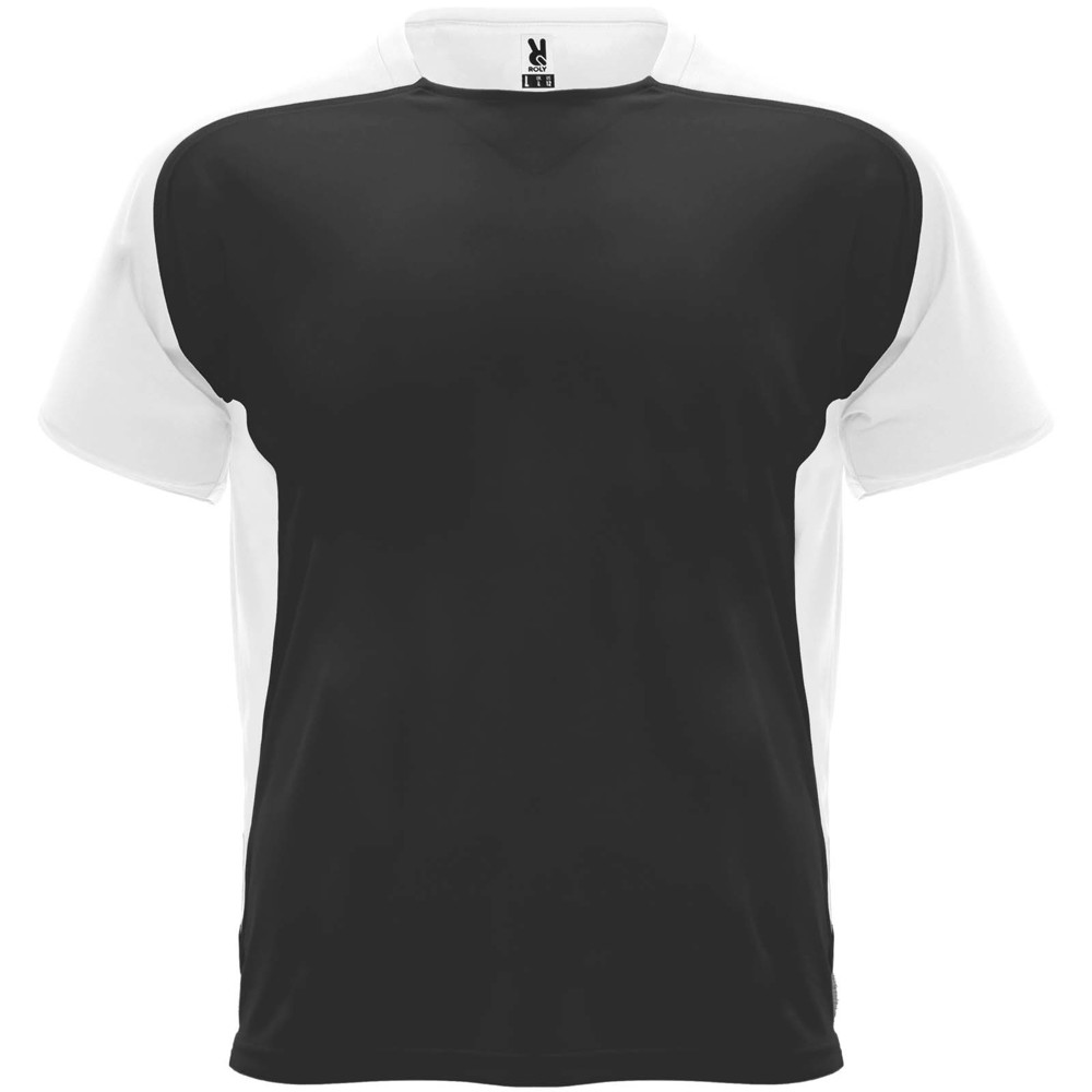 Bugatti 140 g/m² sportshirt met korte mouwen voor kinderen - Zwart, Wit