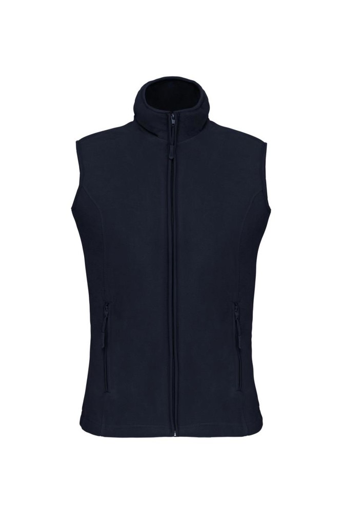 Bodywarmer van microfleece dames - Navy