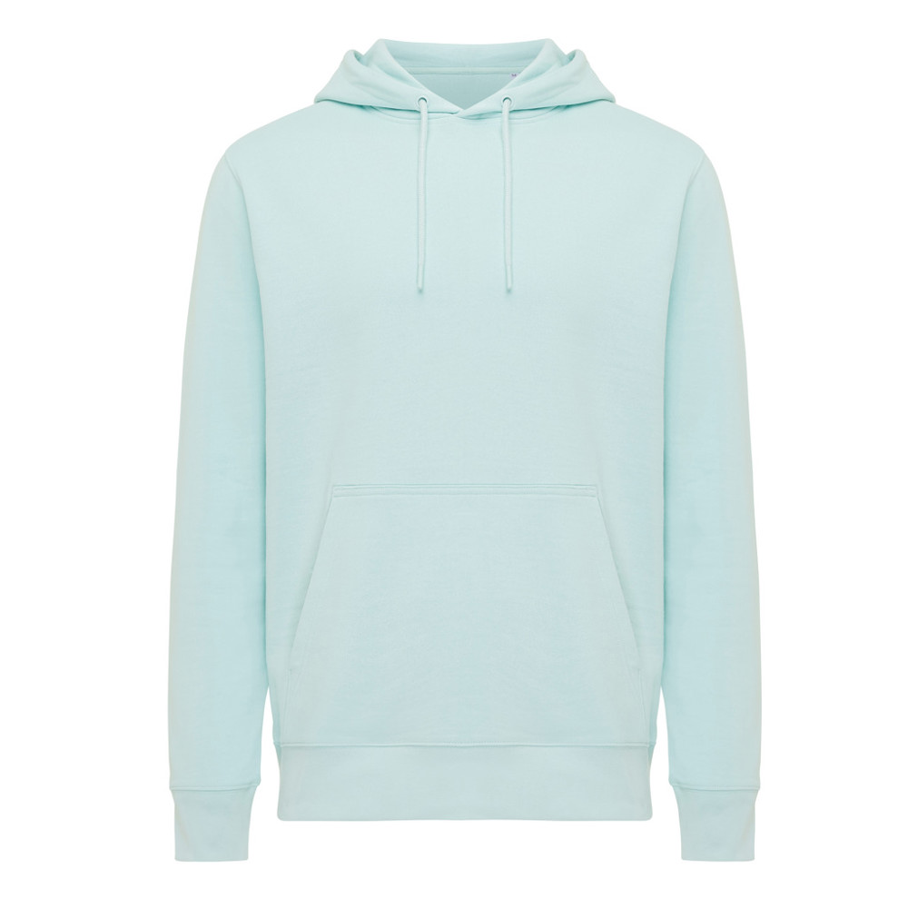 IQONIQ Rila lichtgewicht gerecycled katoen hoodie - crushed mint (± PMS 12-5410 TCX)